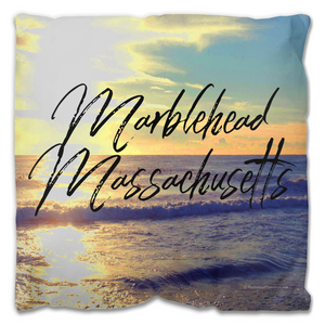 Marblehead Massachusetts Sunrise - Outdoor Pillow