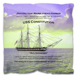 Destination Marblehead USS Constitution - Outdoor Pillow