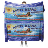 Amity Welcomes You Billboard - Fleeece Blanket