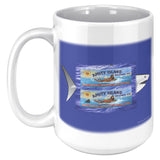 Amity Welcomes You Billboard, Shark Bckgrnd - Mug