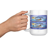 Amity Welcomes You Billboard, Water Bckgrnd - Mug