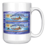 Amity Welcomes You Billboard, Water Bckgrnd - Mug