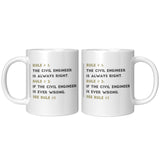 Civil Engineer is Always Right - Mug