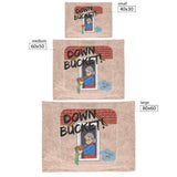 Down Bucket Cartoon - Fleece Blanket