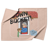 Down Bucket Cartoon - Fleece Blanket