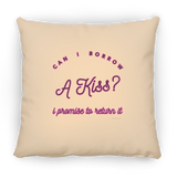 Can I Borrow a Kiss - Pillow, Large