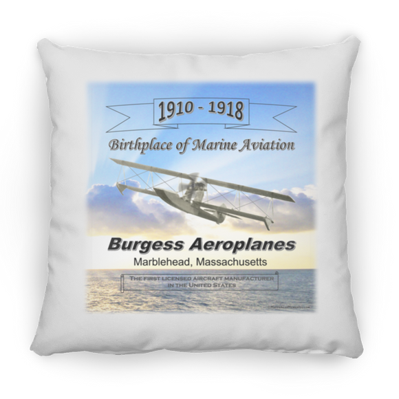 Marblehead, Birthplace of Marine Aviation, Sunset - Pillow, Medium