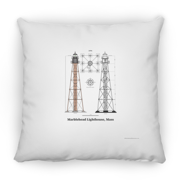 Marblehead, Lighthouse Plan - Pillow, Small