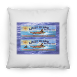 Amity Welcomes You Billboard, Water Bckgrnd - Pillow, Large