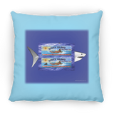 Amity Welcomes You Billboard, Shark Bckgrnd - Pillow, Large