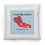 Marblehead, Lobster - I Love My Lobster - Pillow, Large