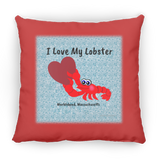 Marblehead, Lobster - I Love My Lobster - Pillow, Large