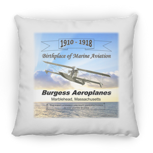 Marblehead, Birthplace of Marine Aviation , Sunset- Pillow, Small