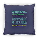 Civil Engineer WTF LMFAO - Pillow v2, Large