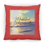 Marblehead, Massachusetts Sun & Waves - Pillow, Large