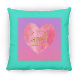 Can I Borrow a Kiss, Heart, Gradient Bckgrnd - Pillow, Large