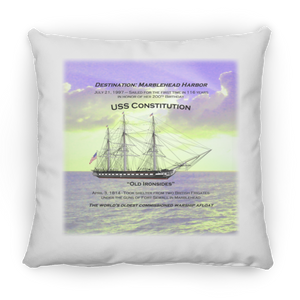 Destination Marblehead, USS Constitution - Pillow, Medium