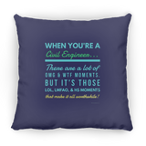 Civil Engineer WTF LMFAO - Pillow v1, Large