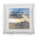 Gonna Need a Bigger Boat Scene, Sunset - Pillow, Medium