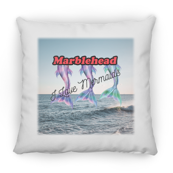 Marblehead, I Love Mermaids - Pillow, Large