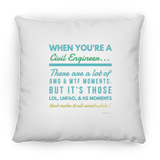 Civil Engineer WTF LMFAO - Pillow v1, Medium