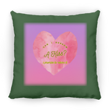 Can I Borrow a Kiss, Heart, Gradient Bckgrnd - Pillow, Small