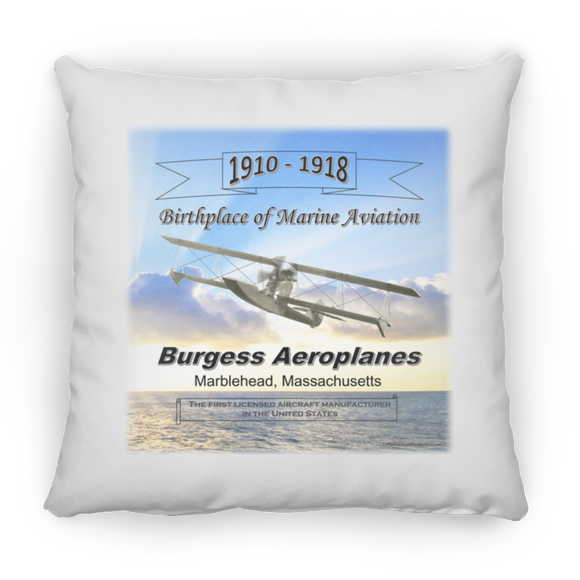 Marblehead, Birthplace of Marine Aviation, Sunset - Pillow, Large