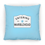 Marblehead, Entering Marblehead Sign - Pillow, Large