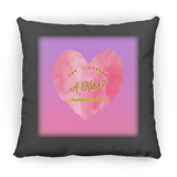 Can I Borrow a Kiss, Heart, Gradient Bckgrnd - Pillow, Small