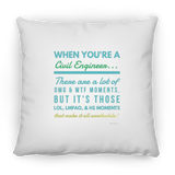 Civil Engineer WTF LMFAO - Pillow v1, Large