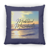 Marblehead, Massachusetts Sun & Waves - Pillow, Large