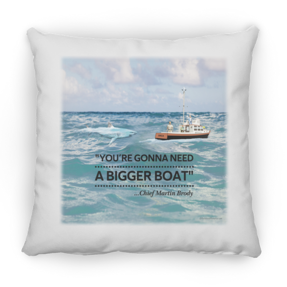 Gonna Need a Bigger Boat Scene - Pillow, Medium