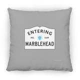 Marblehead, Entering Marblehead Sign - Pillow, Large