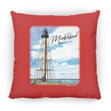 Marblehead, Lighthouse Color Sketch - Pillow, Large