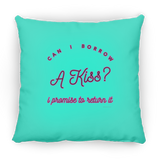 Can I Borrow a Kiss - Pillow, Medium