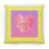 Can I Borrow a Kiss, Heart, Gradient Bckgrnd - Pillow, Small