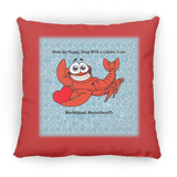 Marblehead, Lobster Lover Wake up Happy - Pillow, Medium