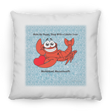 Marblehead, Lobster Lover Wake up Happy - Pillow, Large