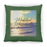 Marblehead, Massachusetts Sun & Waves - Pillow, Large