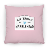 Marblehead, Entering Marblehead Sign - Pillow, Medium