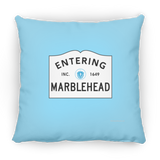 Marblehead, Entering Marblehead Sign - Pillow, Medium