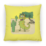 Iguana Cactus Cartoon - Pillow, Large