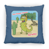 ARUBA Iguana Cactus Cartoon - Pillow, Medium