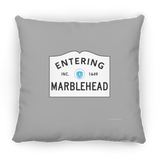 Marblehead, Entering Marblehead Sign - Pillow, Small