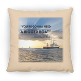 Gonna Need a Bigger Boat Scene, Sunset - Pillow, Medium