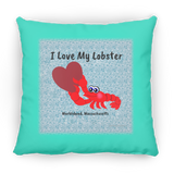 Marblehead, Lobster - I Love My Lobster - Pillow, Large