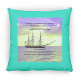 Destination Marblehead, USS Constitution - Pillow, Large