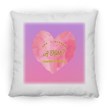 Can I Borrow a Kiss, Heart, Gradient Bckgrnd - Pillow, Small