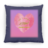 Can I Borrow a Kiss, Heart, Gradient Bckgrnd - Pillow, Medium