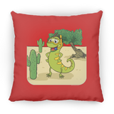 Iguana Cactus Cartoon - Pillow, Large